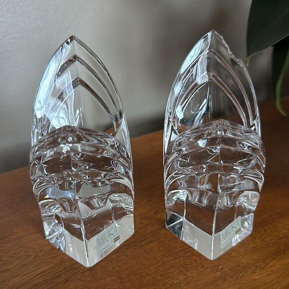 Mikasa Crystal Tulip Flower Taper Candle Holders! - Picture 5 of 10